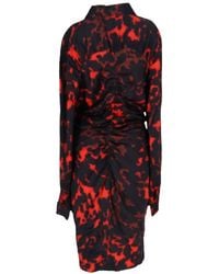 Dries Van Noten - Preloved Printed Ruched Dress - Lyst