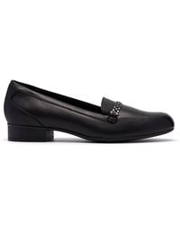 Clarks - Juliet Mia Leather Loafers, Slip Ons - Lyst