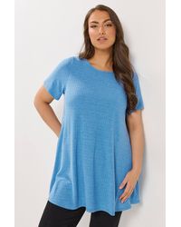 Yours - Shimmer Swing T-Shirt - Lyst