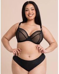 Curvy Kate - Lifestyle Plunge Bra Wired Mesh Lingerie - Lyst