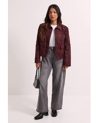 Dorothy Perkins - Petite Animal Print Pocket Detail Jacket - Lyst