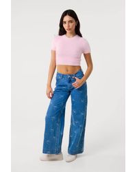 Pink Vanilla - Ribbon Bow Jeans - Lyst