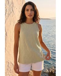 D.u.s.k - Textured Longline Stretch Top - Lyst