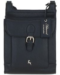 Ashwood Leather - 'Eclisse Cuoio' Real Leather Crossbody Bag - Lyst