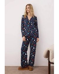 WOVCOR - Christmas Print 2-Piece Cotton Pyjama Set - Lyst