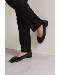 Long Tall Sally - Patent Square Toe Flats - Lyst