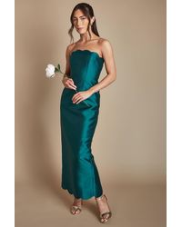 Coast - Scallop Detail Twill Column Bridesmaid Dress - Lyst