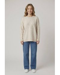 Izabel London - Floral Embellished Textured Jumper - Lyst