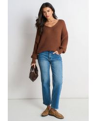 Gini London - Chunky Knit Oversized Jumper - Lyst