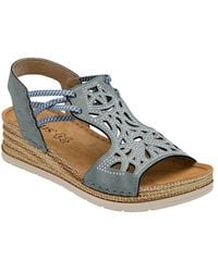 Lotus - 'Cisano' Open-Toe Wedge Sandals - Lyst