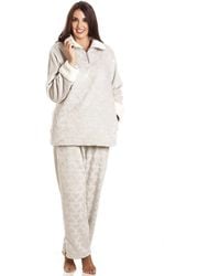 CAMILLE - Supersoft Glitter Heart Pyjama Set - Lyst