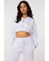 Pink Vanilla - Fleece Lined Cropped Hoodie - Lyst
