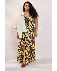 Yours - Floral Print Maxi Dress - Lyst