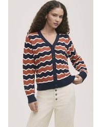Finery London - Kate Striped Long Sleeve Cardigan - Lyst