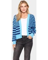 Saint Tropez - Ibenmeisz Open Front Stripes Cardigan - Lyst