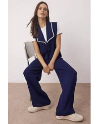 WOVCOR - 2-Piece Knit Vest & Wide Leg Trouser Co-Ord Set - Lyst