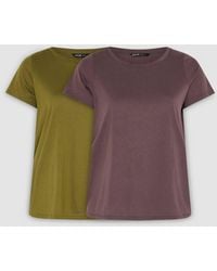 Yours - 2 Pack Curve T-Shirts - Lyst