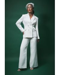 Coast - Lisa Tan Bridal Wide Leg Tailored Pants - Lyst