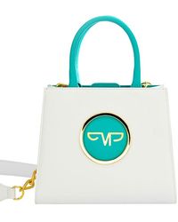 Veronica Parwin Ambrogina Gold White/turquoise Bag