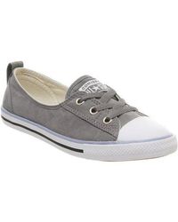 converse ballet lace trainers