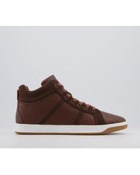 Office Clyde Mid Casual Trainers - Brown