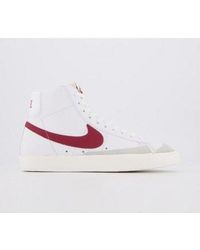nike red white high tops