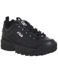 fila shoes womens black