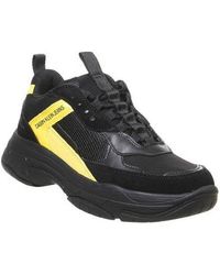 calvin klein maya black trainers