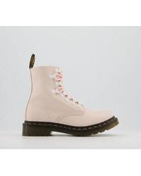 dr martens molly iridescent pink