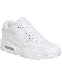 mens nike air max 90 white leather