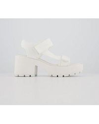 vagabond dioon black leather platform block heeled loafer