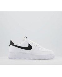 nike air force 1 black and white mens