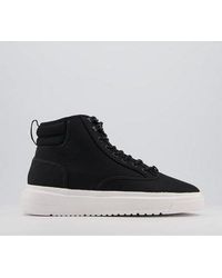 Office Chino Mid Top Trainers - Black