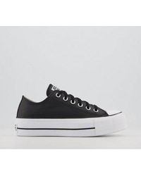 converse cosy club hi borg trainers in black