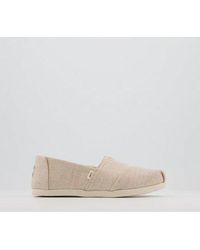 toms natural alpargata flat shoes