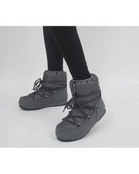 moon boot low nylon black
