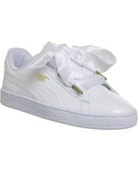 puma heart trainers white