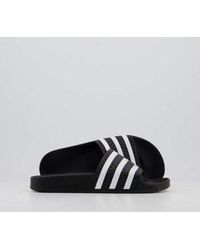 black adilette sandals