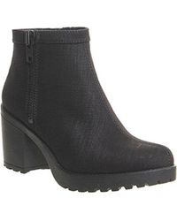 Vagabond Leather Tilda Side Zip Boots in Black - Lyst