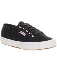 Superga 2750 Black Velvet Sneaker - Lyst