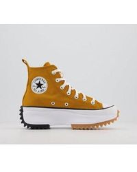 yellow converse platform high tops