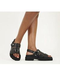Buffalo Eisla Logo Chunky Flat Sandals Clearance Sale, UP TO 62% OFF |  www.investigaciondemercados.es