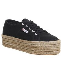 superga espadrilles wit