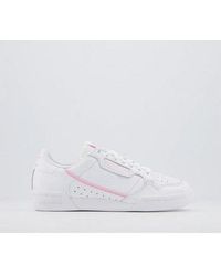 adidas originals continental 80's in white and silver