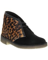 clarks flat boots womens