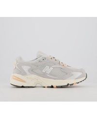 new balance 725 leather and mesh trainers