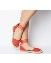 Office Summer Bay- Espadrille With Ties 