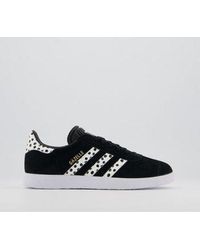 ladies black adidas gazelle