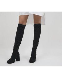 Office Kabul Micro Sock Boots - Black