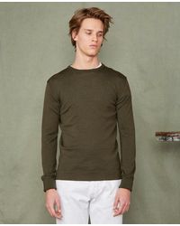 Officine Generale - Crew Neck Sweater - Lyst